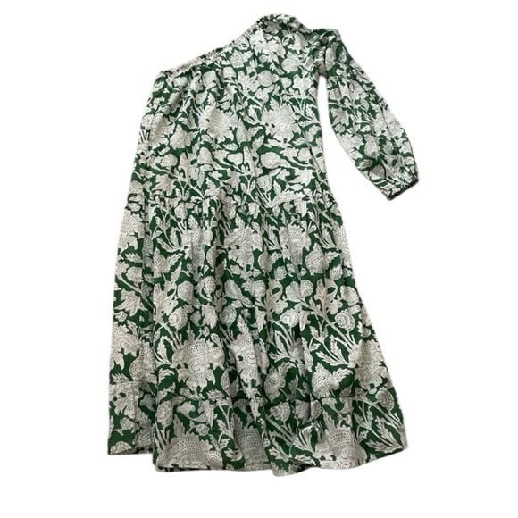 New! Sole by Mare one shoulder green and white floral dress nwt 20193 - Picture 1 of 8